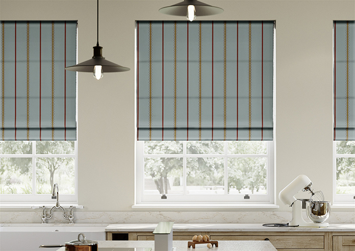 The British Stripe Co. Alfred, Highlands No.1 - Twist&Fit Roman Blind - Image 3
